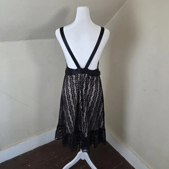 black dress with white lace collar and cuffs Alessandra Rich Black Midi Dress with White Collar and Cuff Details an   Sellier
